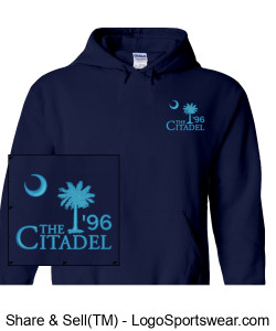 '96 Adult Heavy Blend Hooded Sweatshirt (Citadel 96 logo, embroidered) Design Zoom